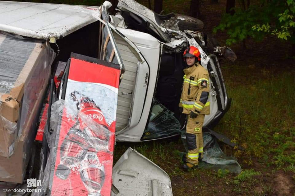 Fatalny wypadek na DK10 w Przyłubiu