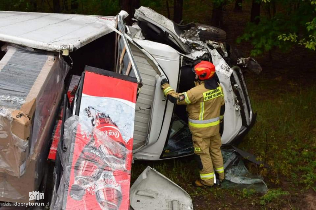Fatalny wypadek na DK10 w Przyłubiu