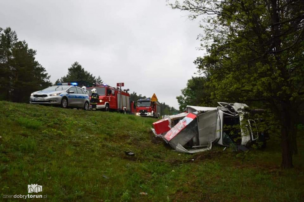 Fatalny wypadek na DK10 w Przyłubiu