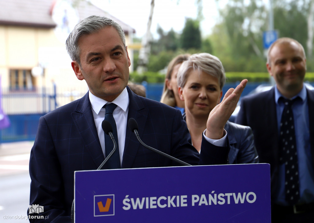 Konferencja Roberta Biedronia w Toruniu