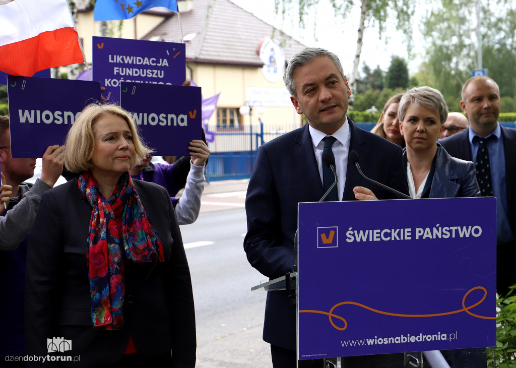 Konferencja Roberta Biedronia w Toruniu