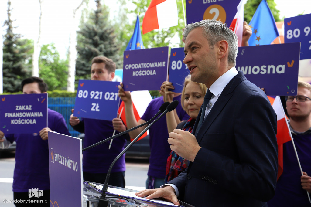 Konferencja Roberta Biedronia w Toruniu