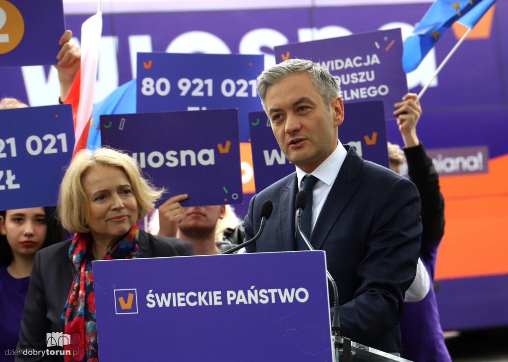 Konferencja Roberta Biedronia w Toruniu