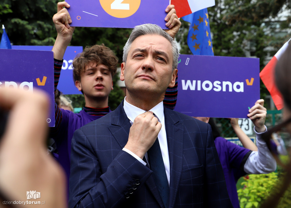 Konferencja Roberta Biedronia w Toruniu