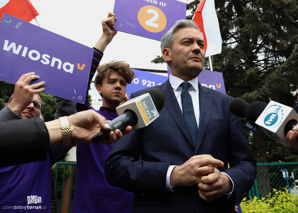 Konferencja Roberta Biedronia w Toruniu