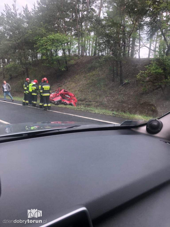 Wypadek na trasie Ciechocinek - Toruń