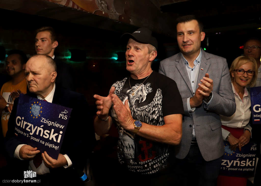 Wieczór wyborczy w sztabie PIS w Toruniu