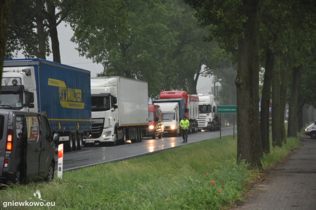 Zderzenie dwóch pojazdów w Gniewkowie
