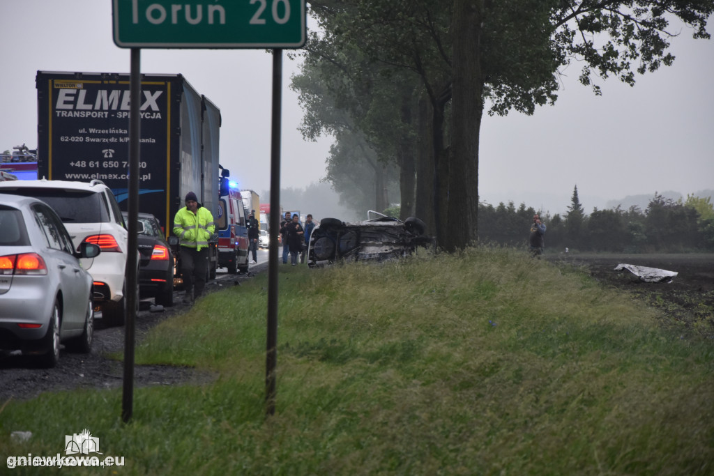 Zderzenie dwóch pojazdów w Gniewkowie