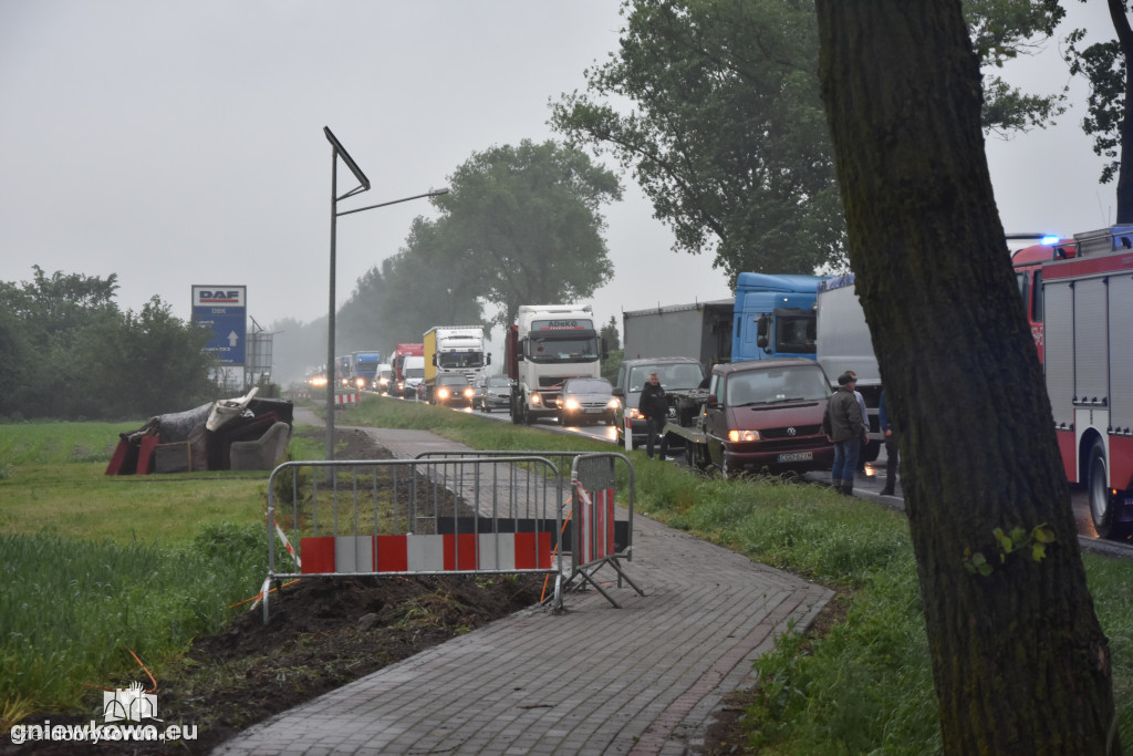 Zderzenie dwóch pojazdów w Gniewkowie