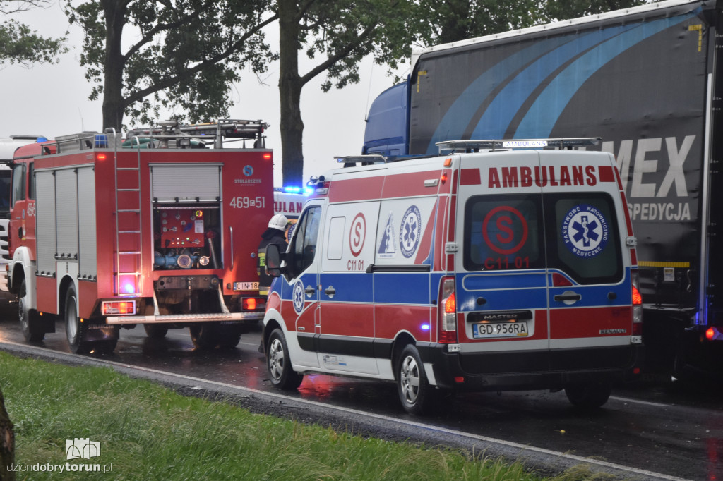 Zderzenie dwóch pojazdów w Gniewkowie