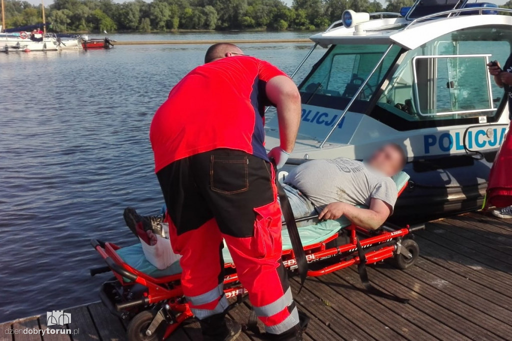 Akcja policji i ratowników na Wiśle