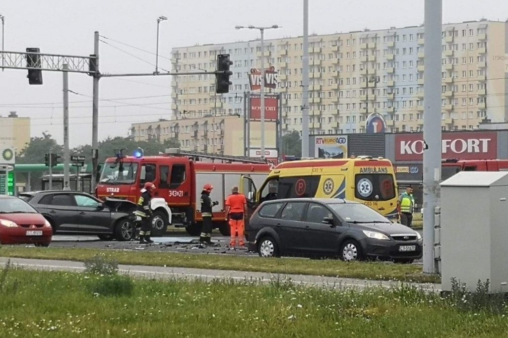 Groźna kolizja na Szosie Lubickiej