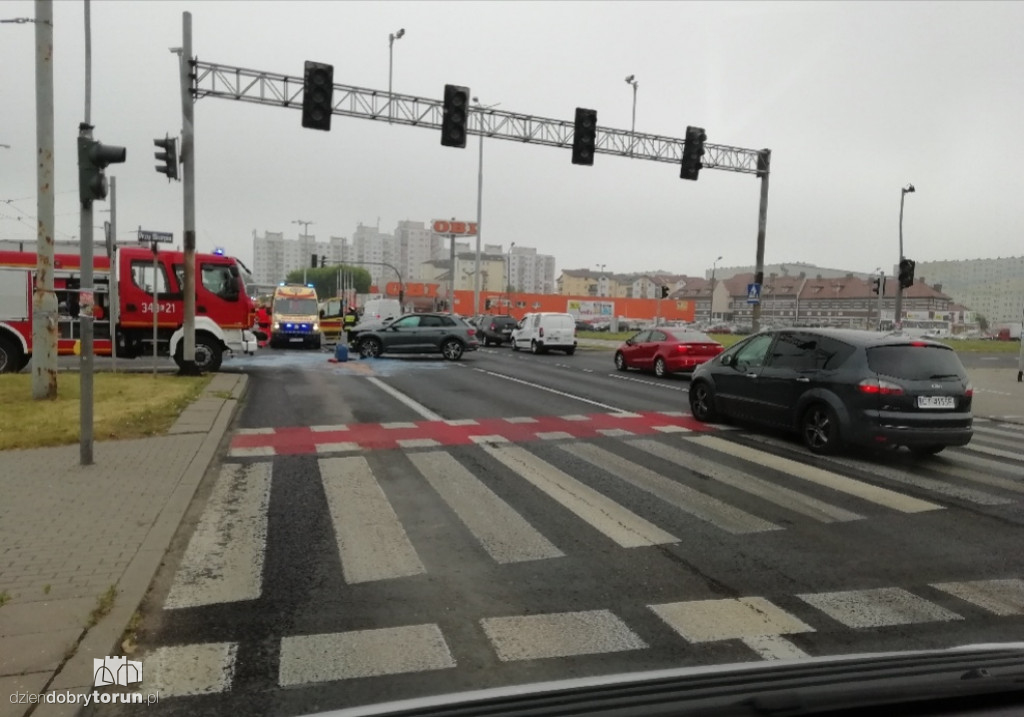 Groźna kolizja na Szosie Lubickiej
