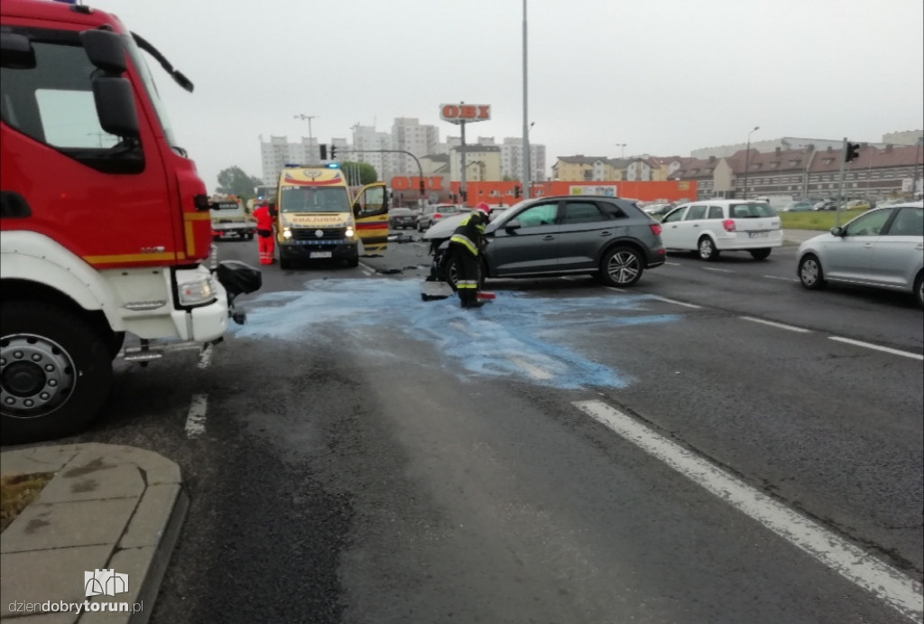 Groźna kolizja na Szosie Lubickiej