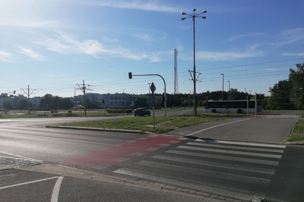 Sygnalizacja na rondzie HDK na Skarpie