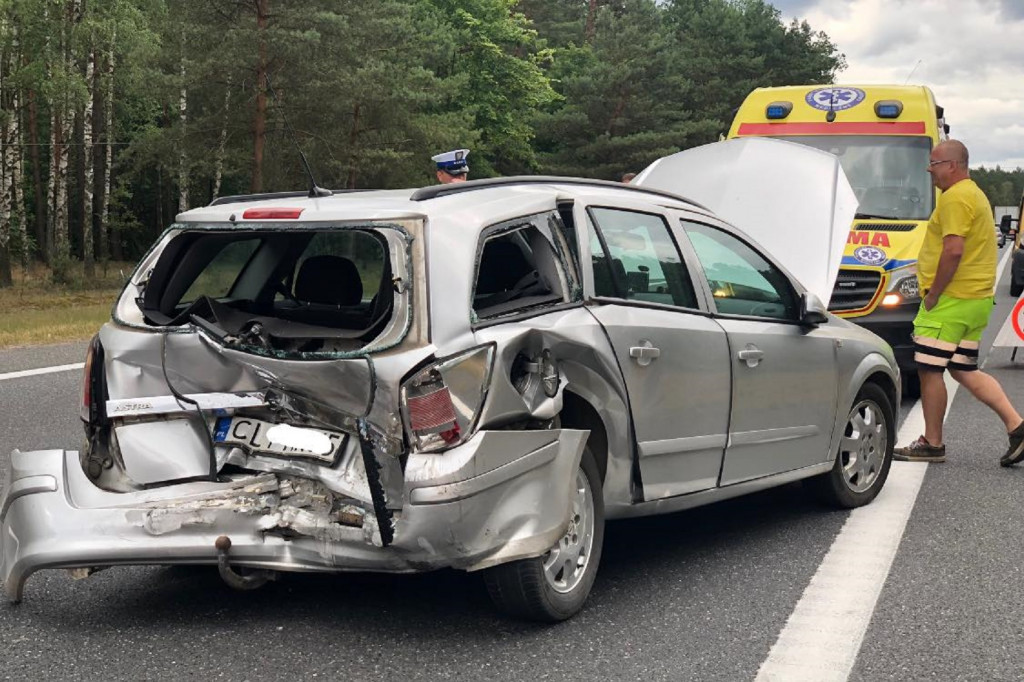Wypadek na DK10 niedaleko Torunia