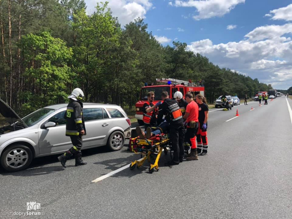 Wypadek na DK10 niedaleko Torunia