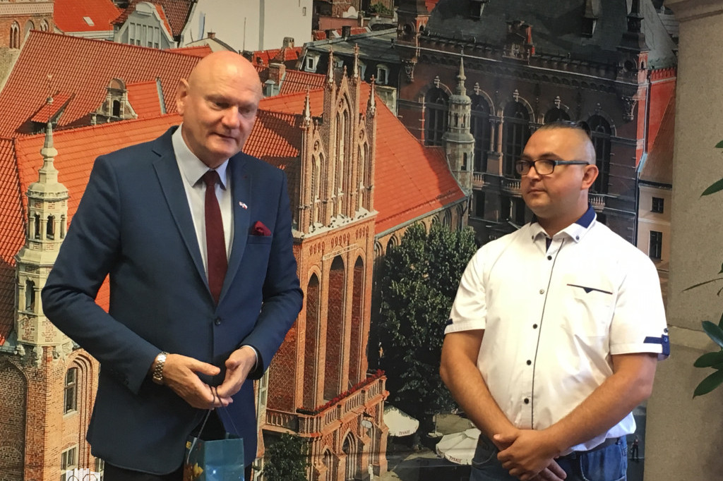 Konferencja z udziałem kierowcy MZK