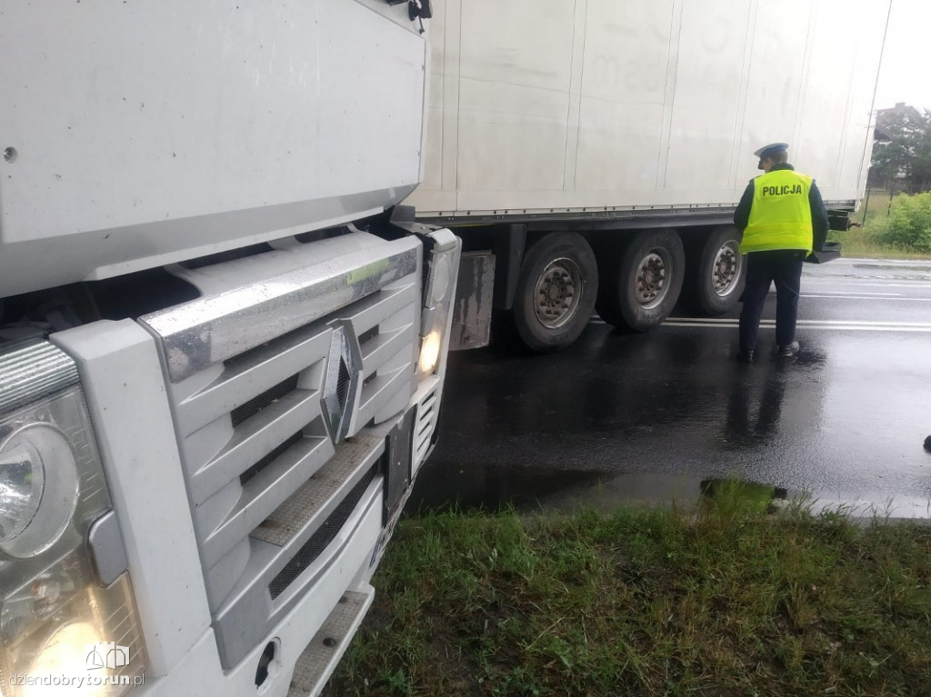 Wypadek w Brzozówce na DK10