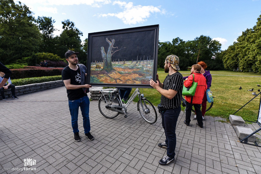 Protest przeciwko wycince drzew