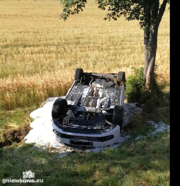 Zderzenie samochodów na DK 15