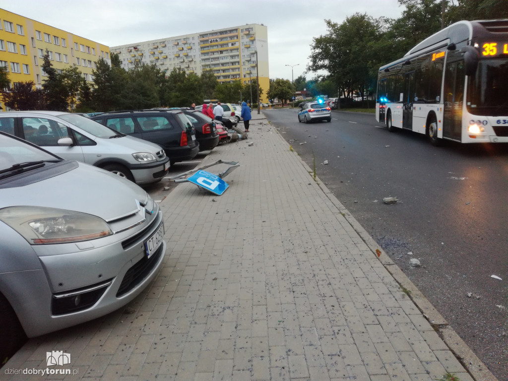 Wypadek autobusu komunikacji miejskiej