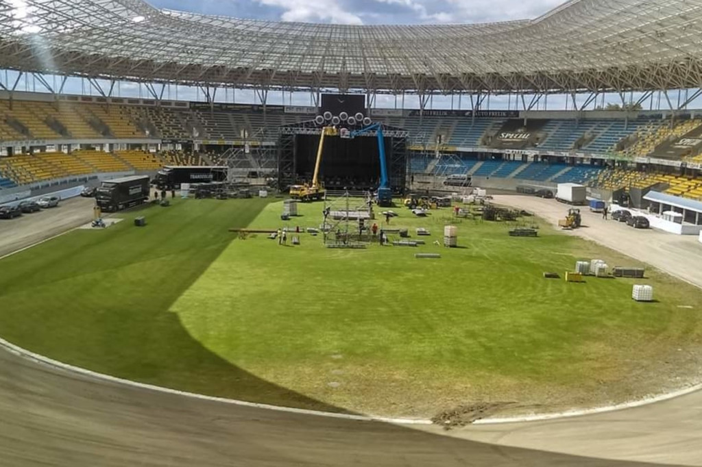 Motoarena na kilka dni przed koncertem