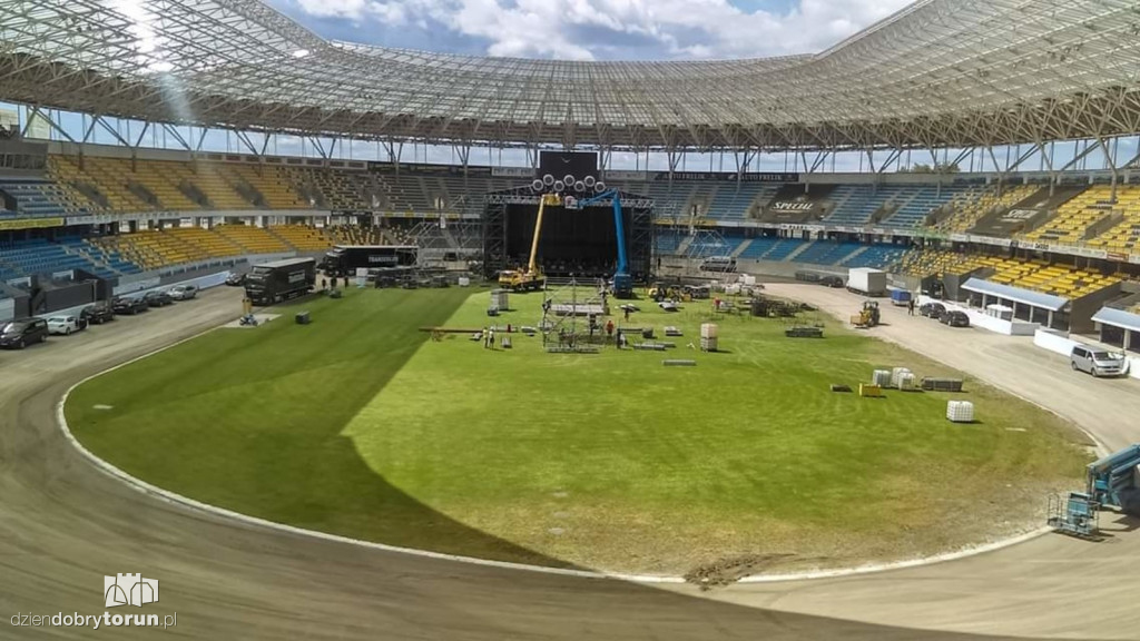 Motoarena na kilka dni przed koncertem