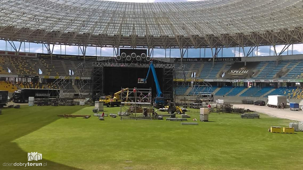 Motoarena na kilka dni przed koncertem