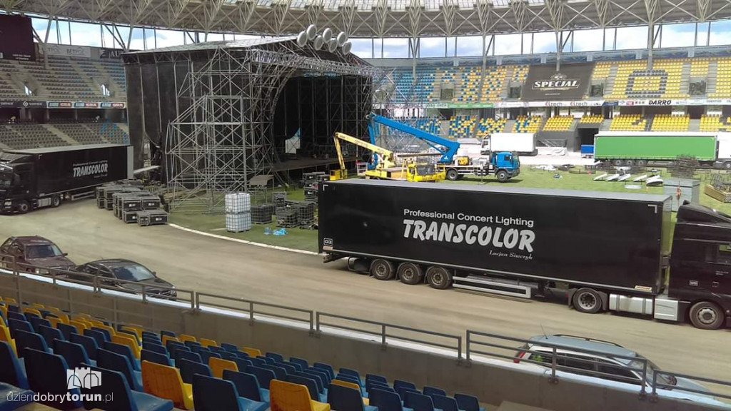 Motoarena na kilka dni przed koncertem