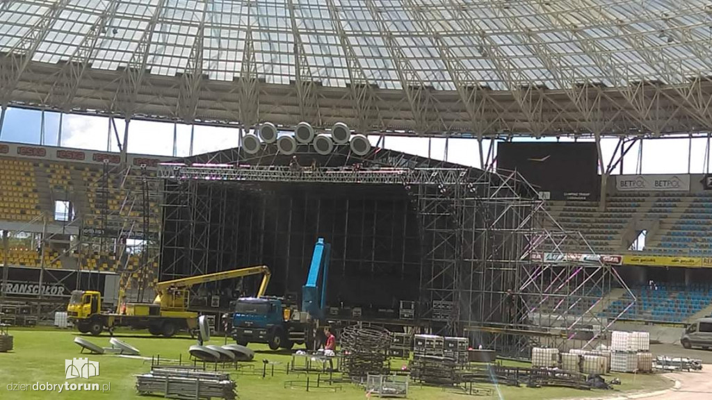 Motoarena na kilka dni przed koncertem