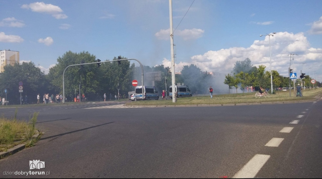 Spłonęło policyjne BMW - cz. 2