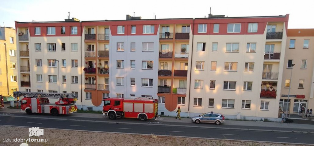 Interwencja straży pożarnej w Toruniu!