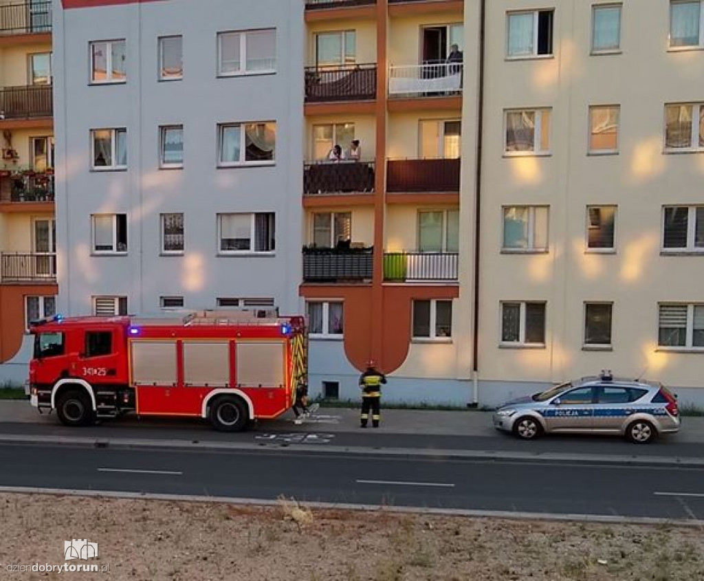 Interwencja straży pożarnej w Toruniu!