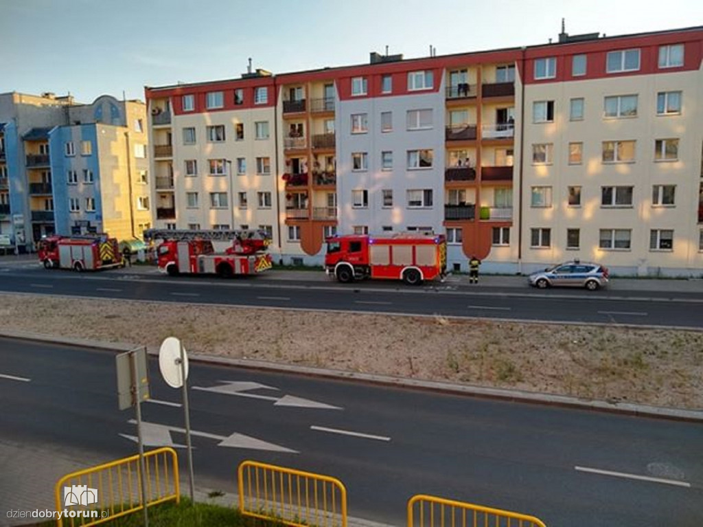 Interwencja straży pożarnej w Toruniu!