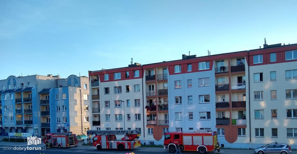 Interwencja straży pożarnej w Toruniu!