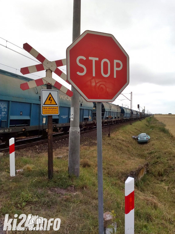 Wypadek na przejeździe kolejowym