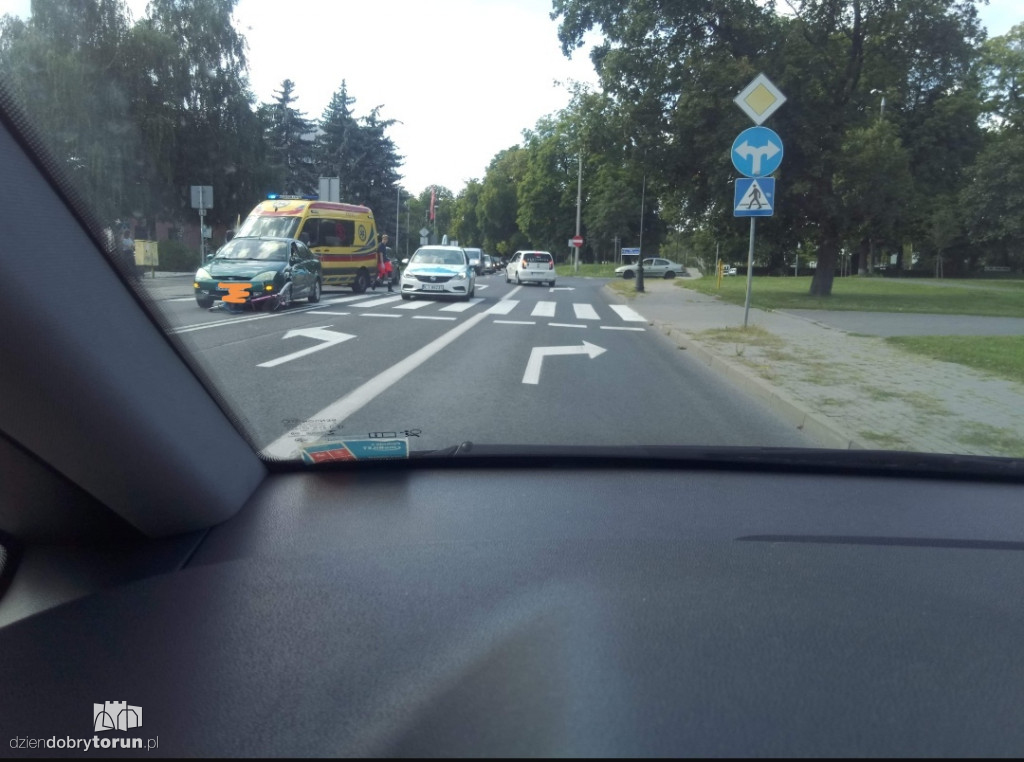 Potrącenie rowerzysty w centrum miasta