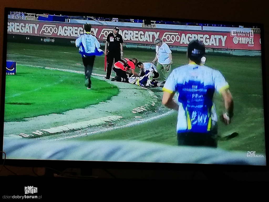 Groźny upadek M. Bogdanowicza