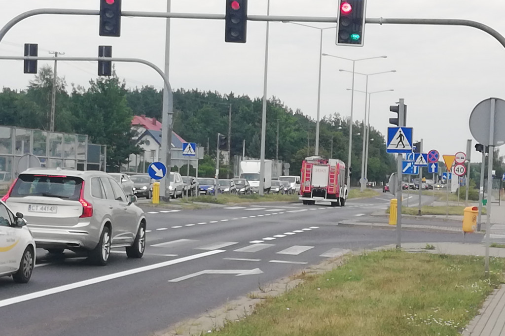 Pożar samochodu na Olsztyńskiej