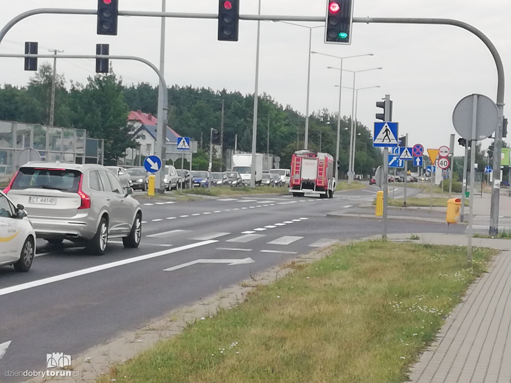 Pożar samochodu na Olsztyńskiej