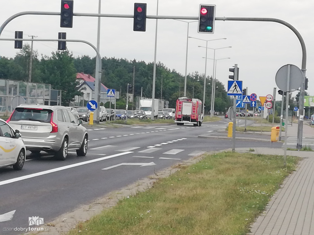 Pożar samochodu na Olsztyńskiej
