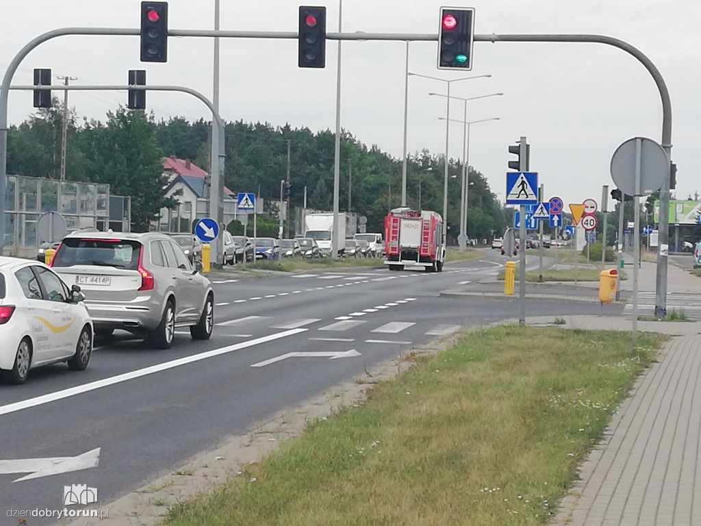 Pożar samochodu na Olsztyńskiej