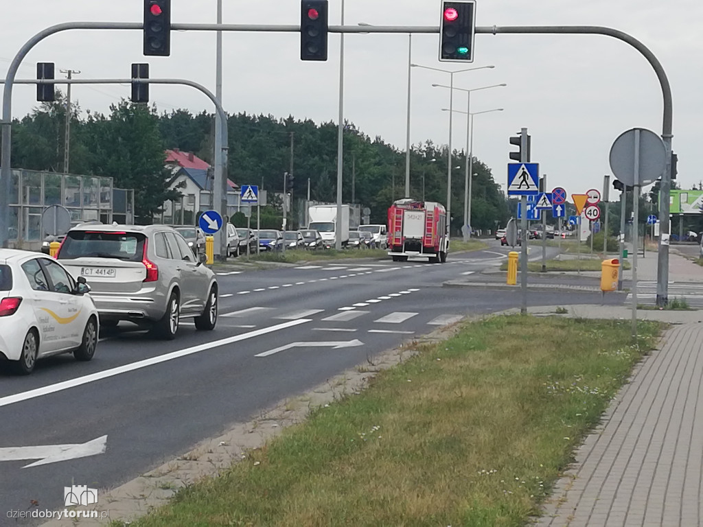 Pożar samochodu na Olsztyńskiej