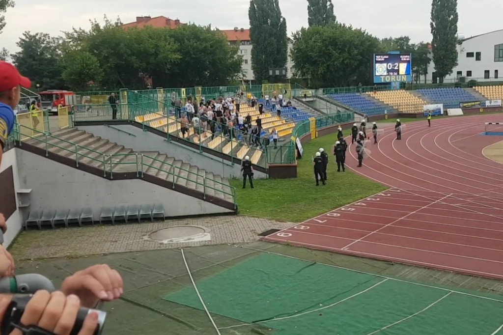 Zadyma na sobotnim meczu Elany Toruń