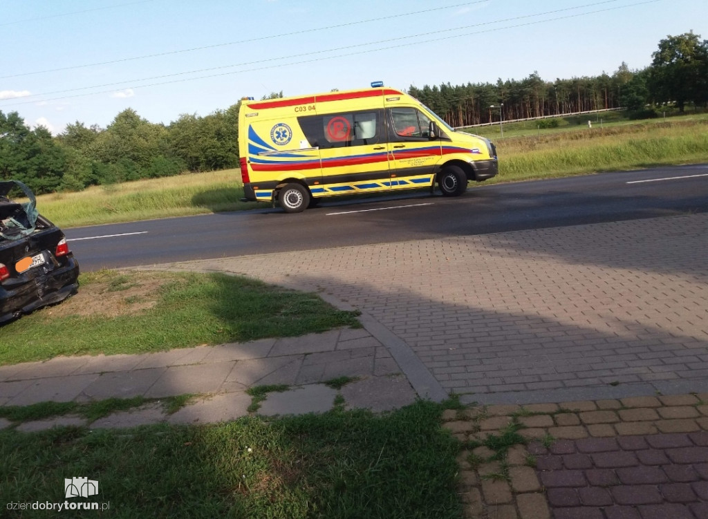 Stłuczka samochodów na Poznańskiej