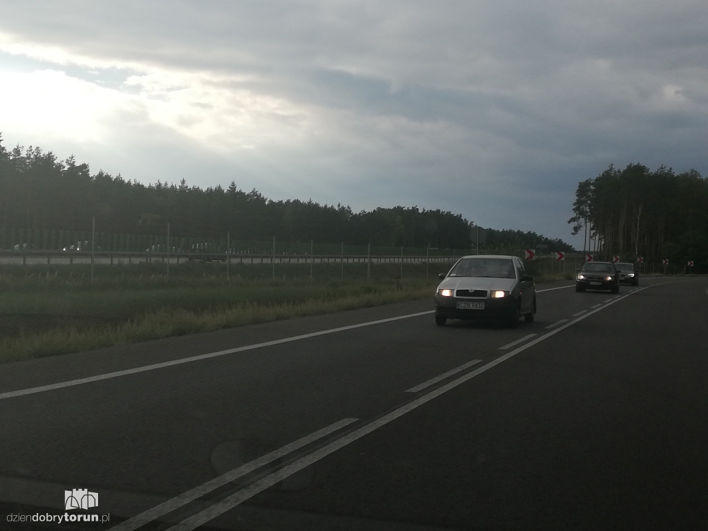 Korki na autostradzie i DK91