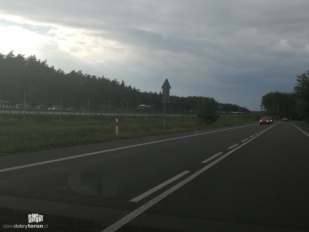 Korki na autostradzie i DK91