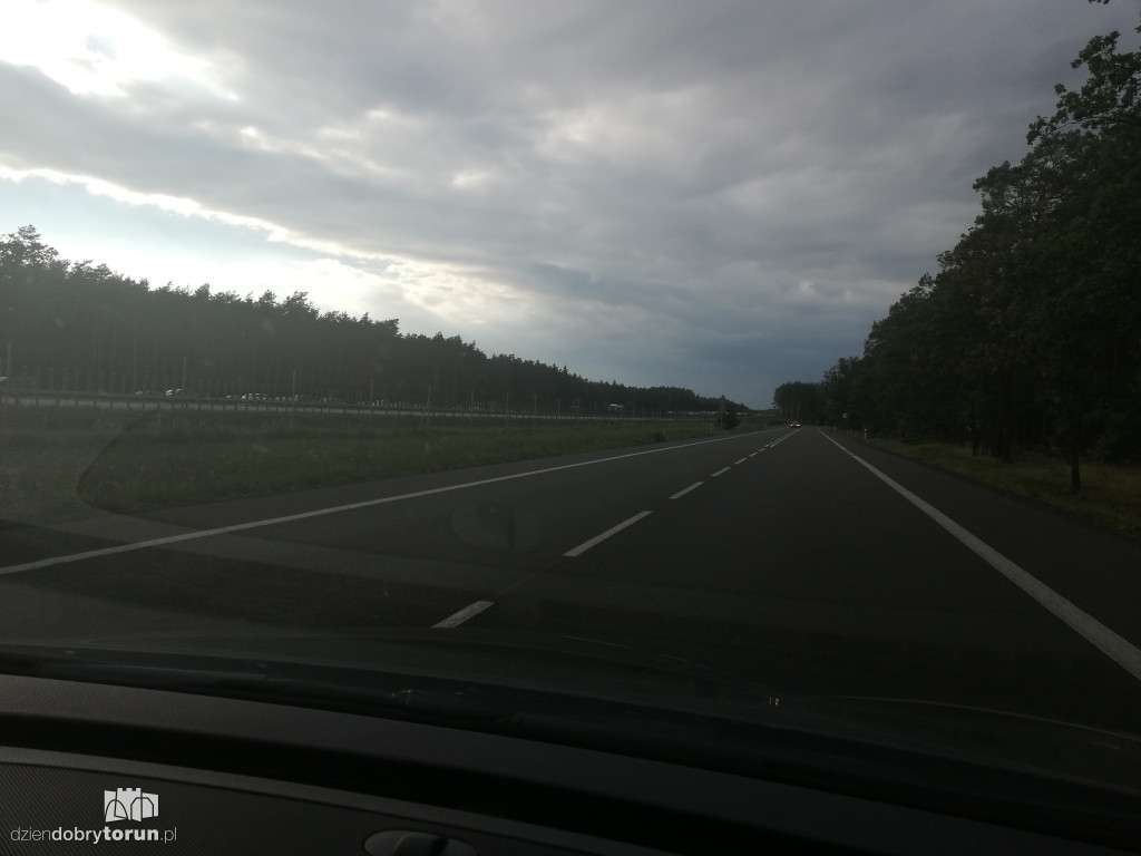 Korki na autostradzie i DK91
